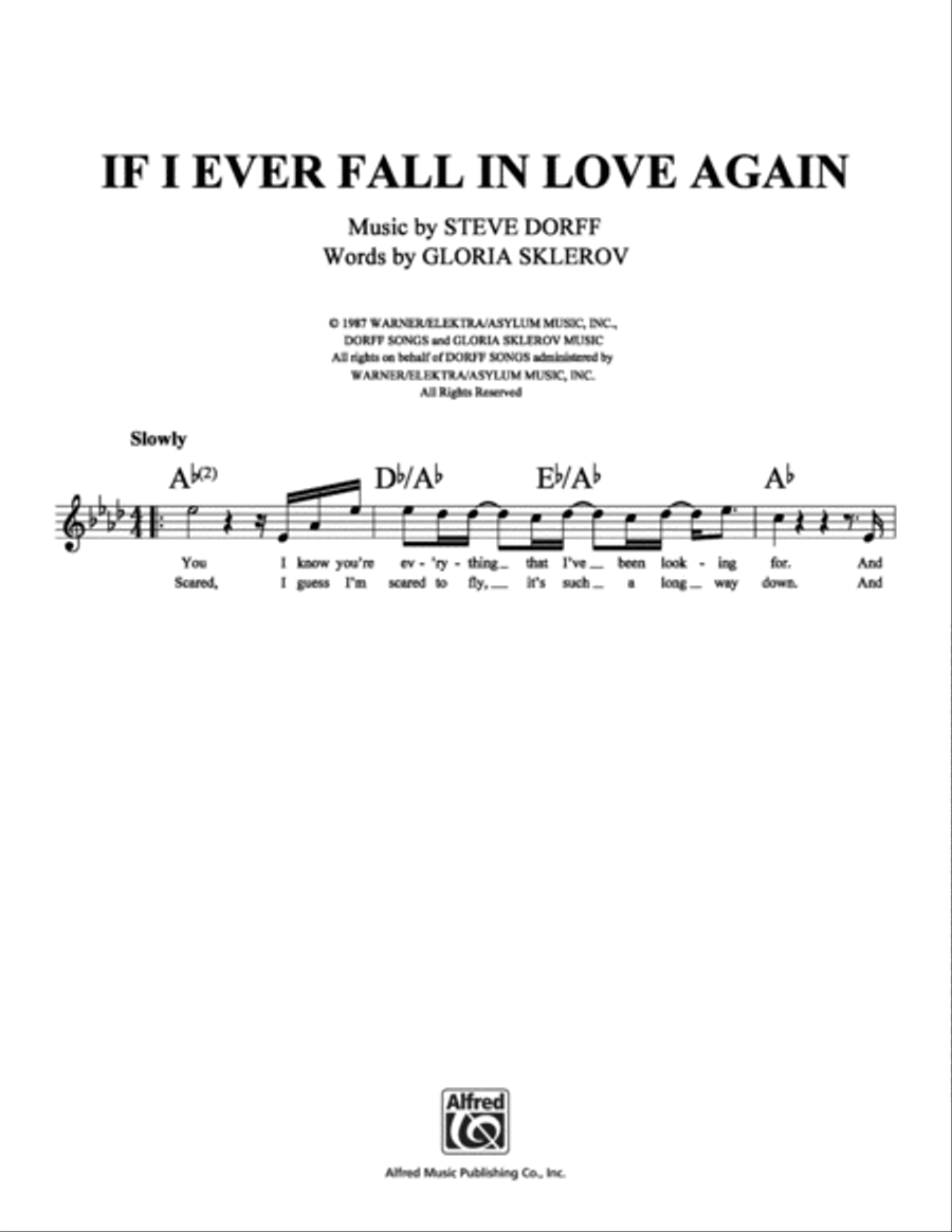 If I Ever Fall in Love Again School and Community scores gallery preview page 1