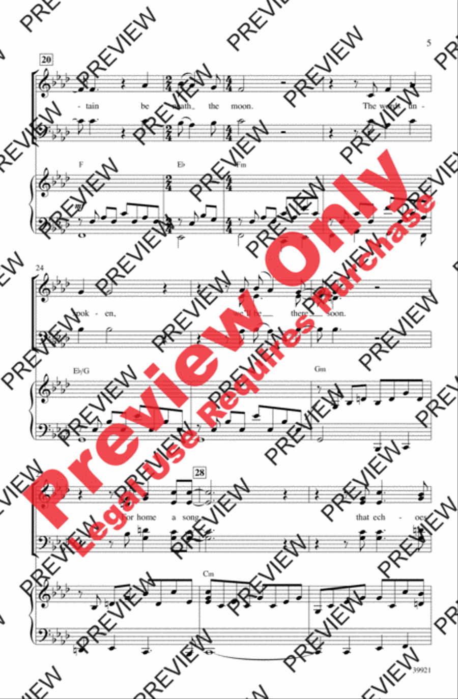 Song of the Lonely Mountain (from The Hobbit: An Unexpected Journey) - SoundTrax CD (CD only) Choir scores gallery preview page 4