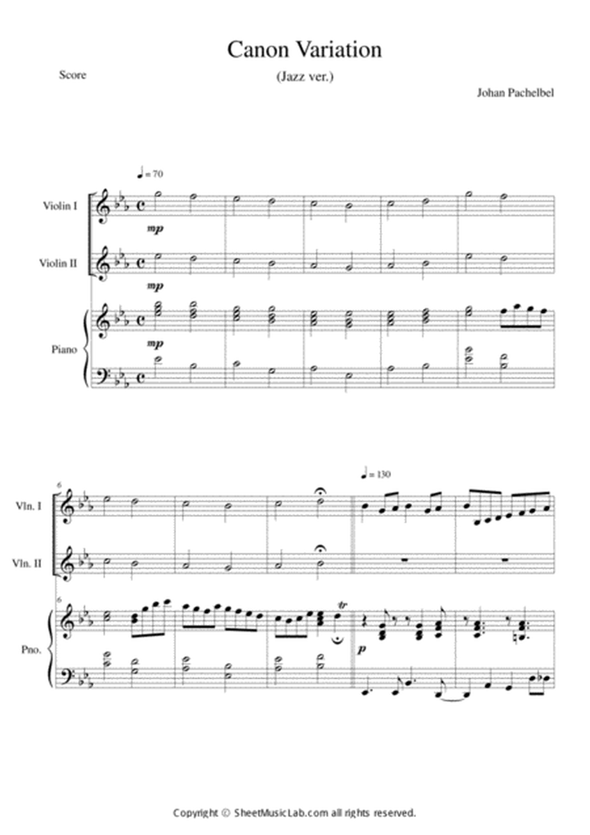 Canon Variation (Jazz Version) in Eb
