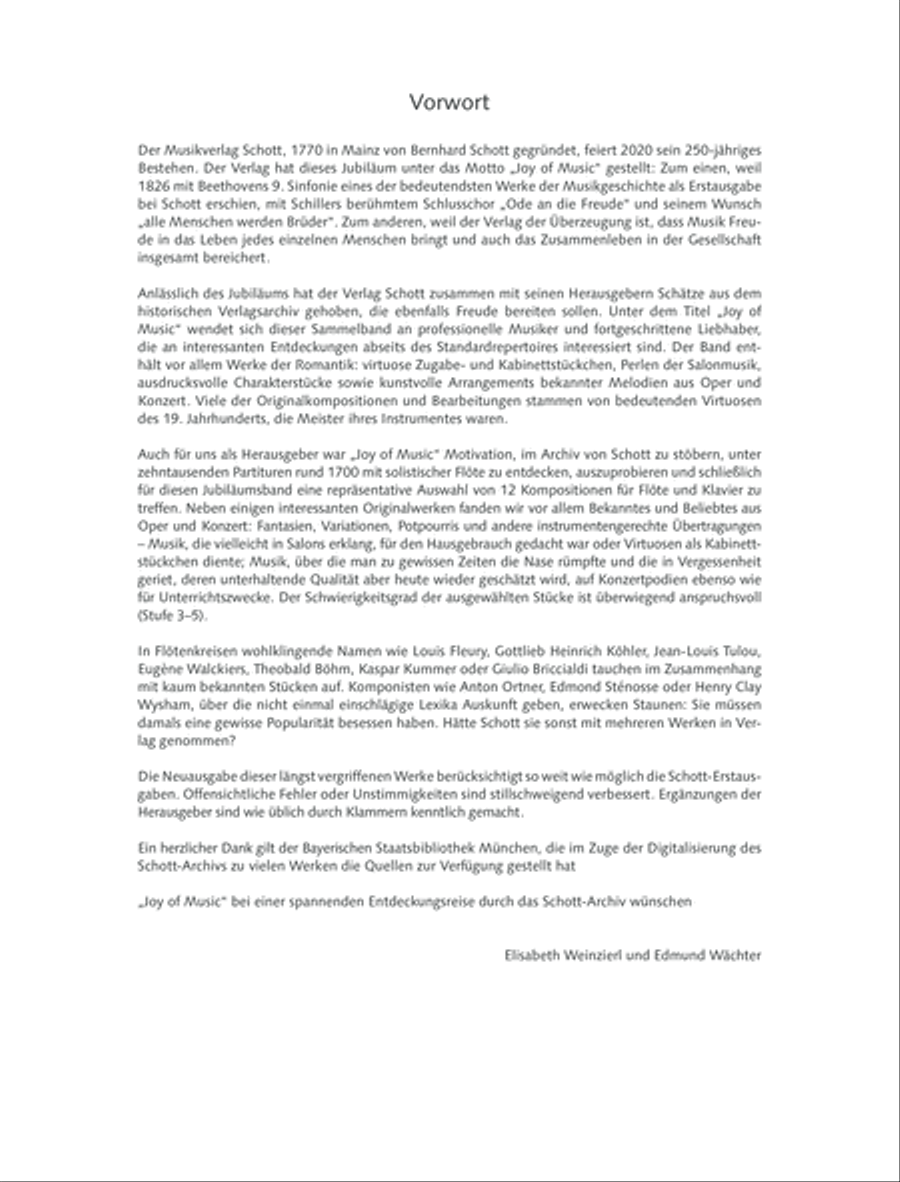 Joy of Music – Discoveries from the Schott Archives Flute Solo scores gallery preview page 5