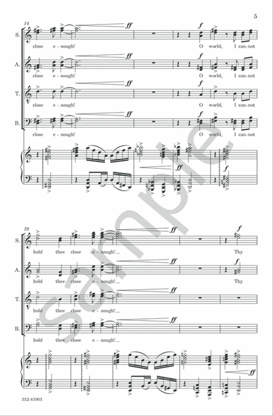 God's World 4-Part scores gallery preview page 6