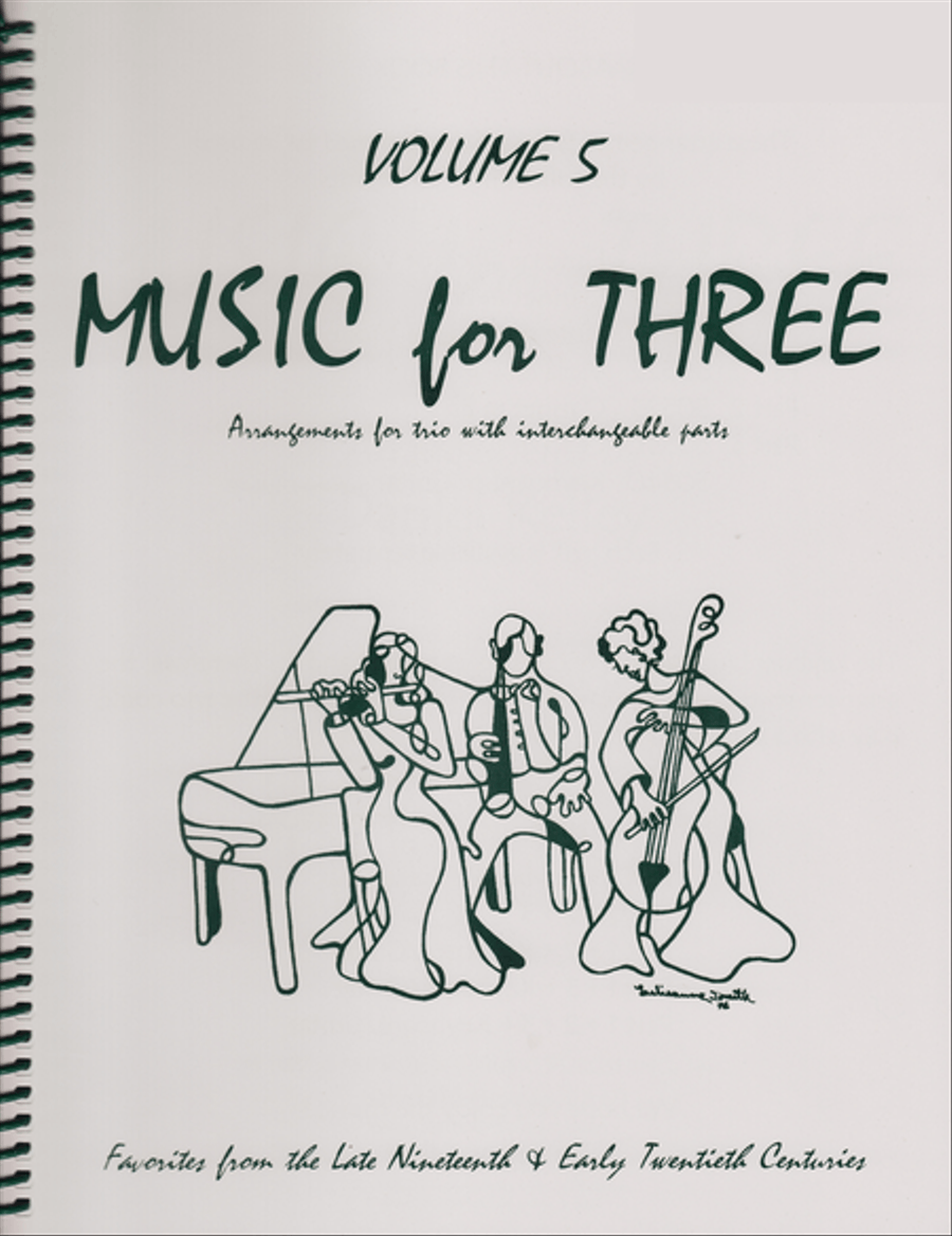 Music for Three, Volume 5, Part 1 - Clarinet B-Flat Clarinet scores gallery preview page 1