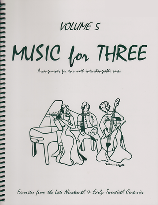 Book cover for Music for Three, Volume 5, Part 1 - Clarinet