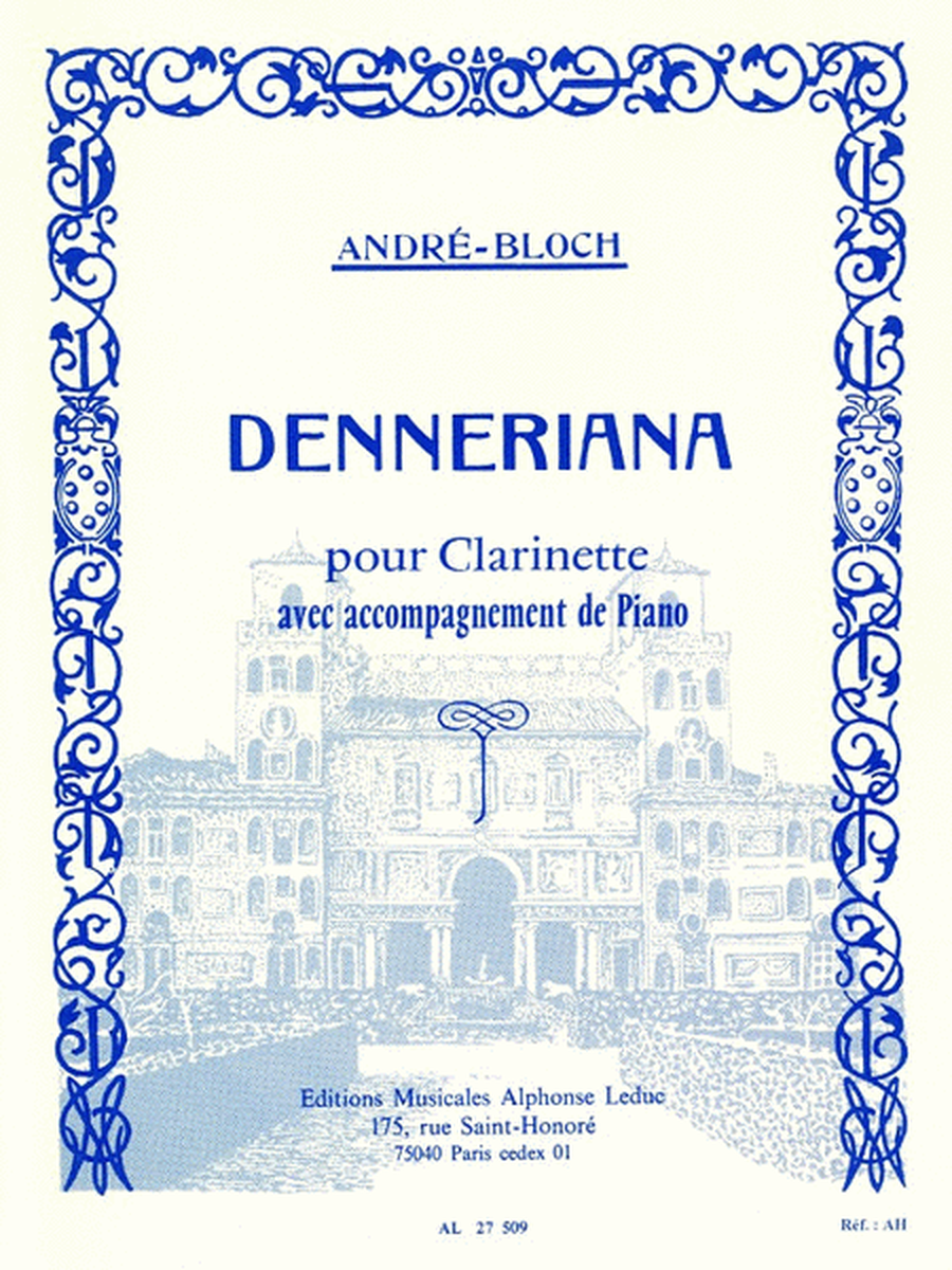 Denneriana (clarinet And Piano)