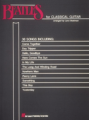 Book cover for Beatles for Classical Guitar