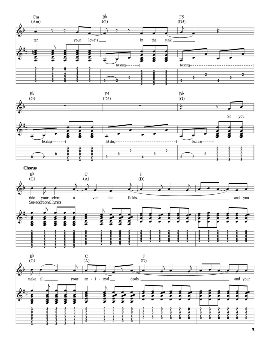 Thick As A Brick Thick As A Brick Acoustic Guitar scores gallery preview page 3