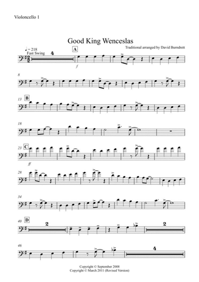 Good King Wenceslas (Jazzy Style!) for Cello Quartet image number null