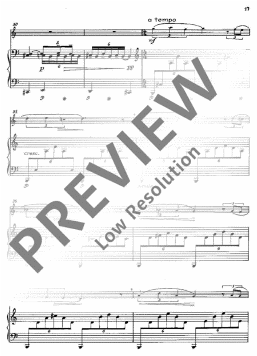 Three Pieces Three Pieces A Clarinet scores gallery preview page 18