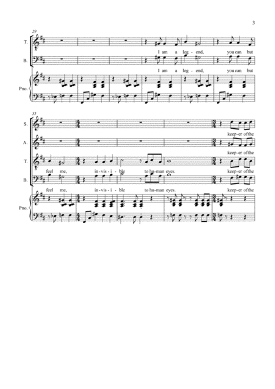 Keeper Of The Cold 4-Part scores gallery preview page 3