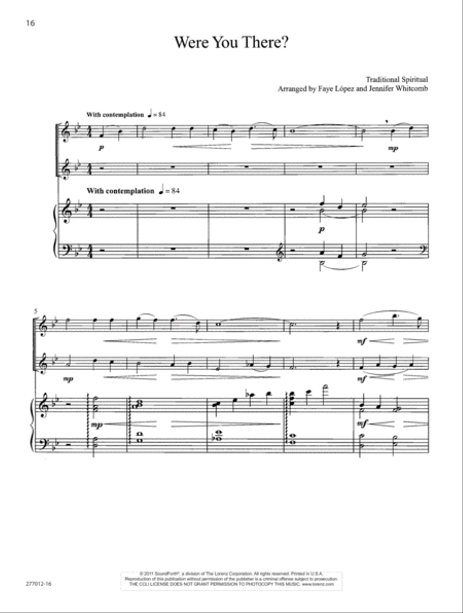 Be Still My Soul Flute Duet scores gallery preview page 9