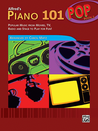 Book cover for Alfred's Piano 101 Pop, Book 2