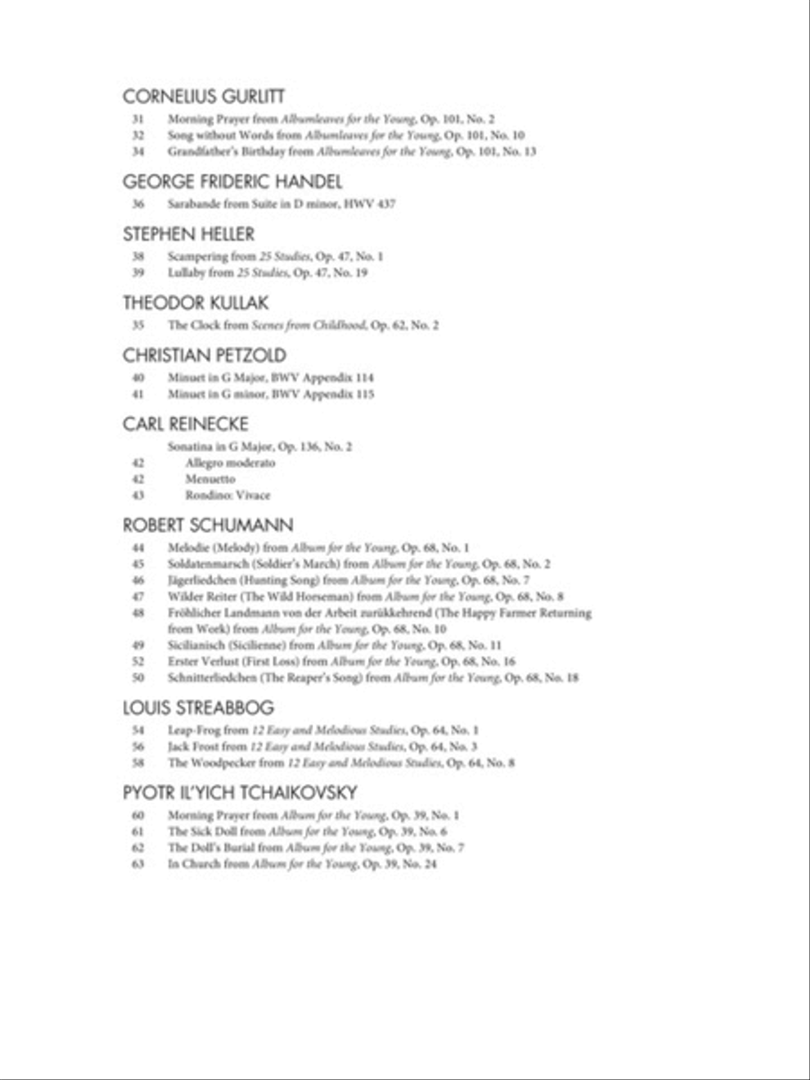Selected Piano Masterpieces – Early Intermediate Level Piano Solo scores gallery preview page 3