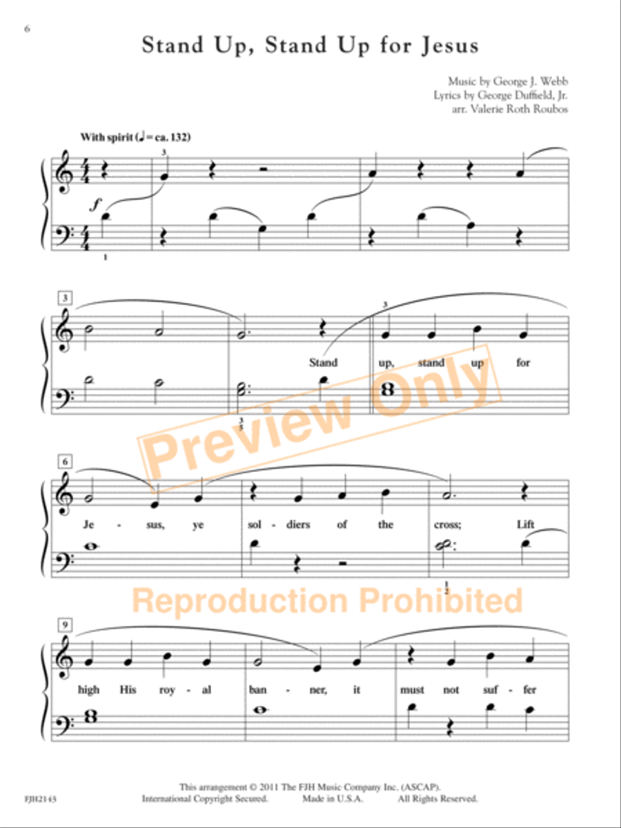 In Recital! with Timeless Hymns, Book 2 (NFMC) Piano Method scores gallery preview page 5