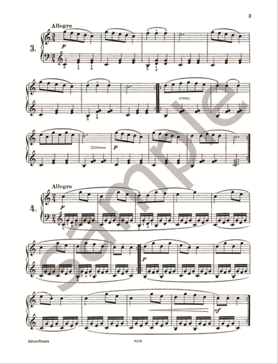 24 Five-Finger Exercises Op. 777 for Piano Piano Method scores gallery preview page 3