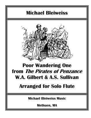 "Poor Wandering One" for Solo Flute