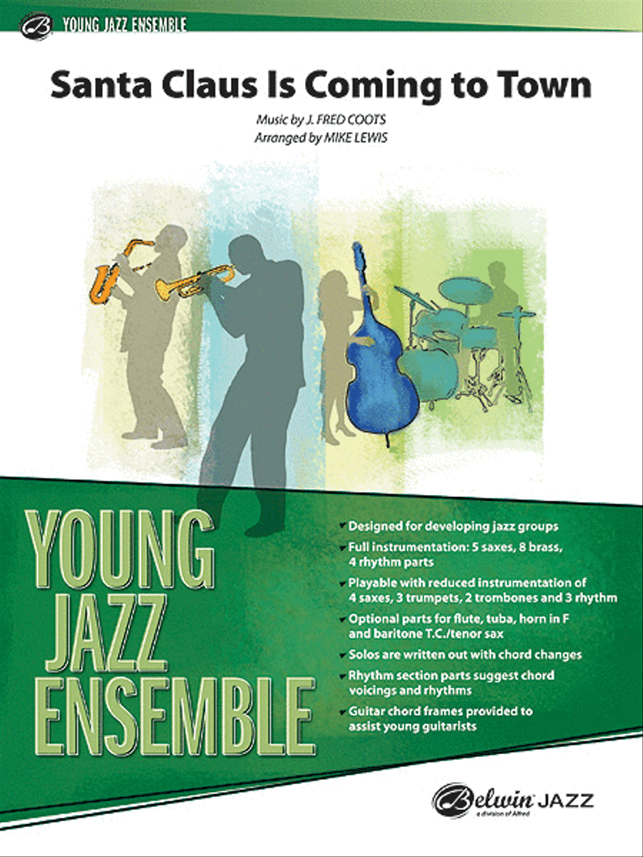 Santa Claus Is Coming to Town Jazz Ensemble scores gallery preview page 1