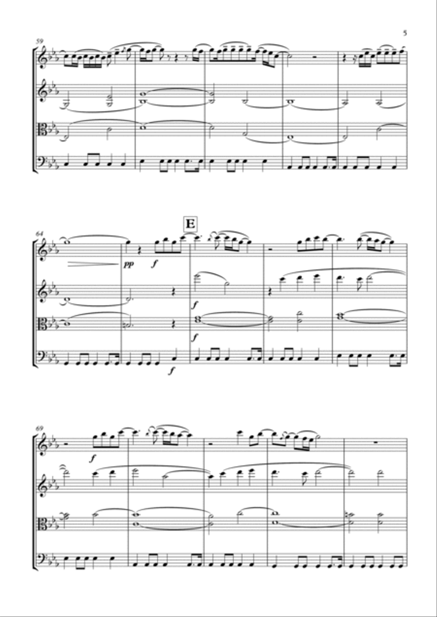Crazy Crazy String Quartet scores gallery preview page 5