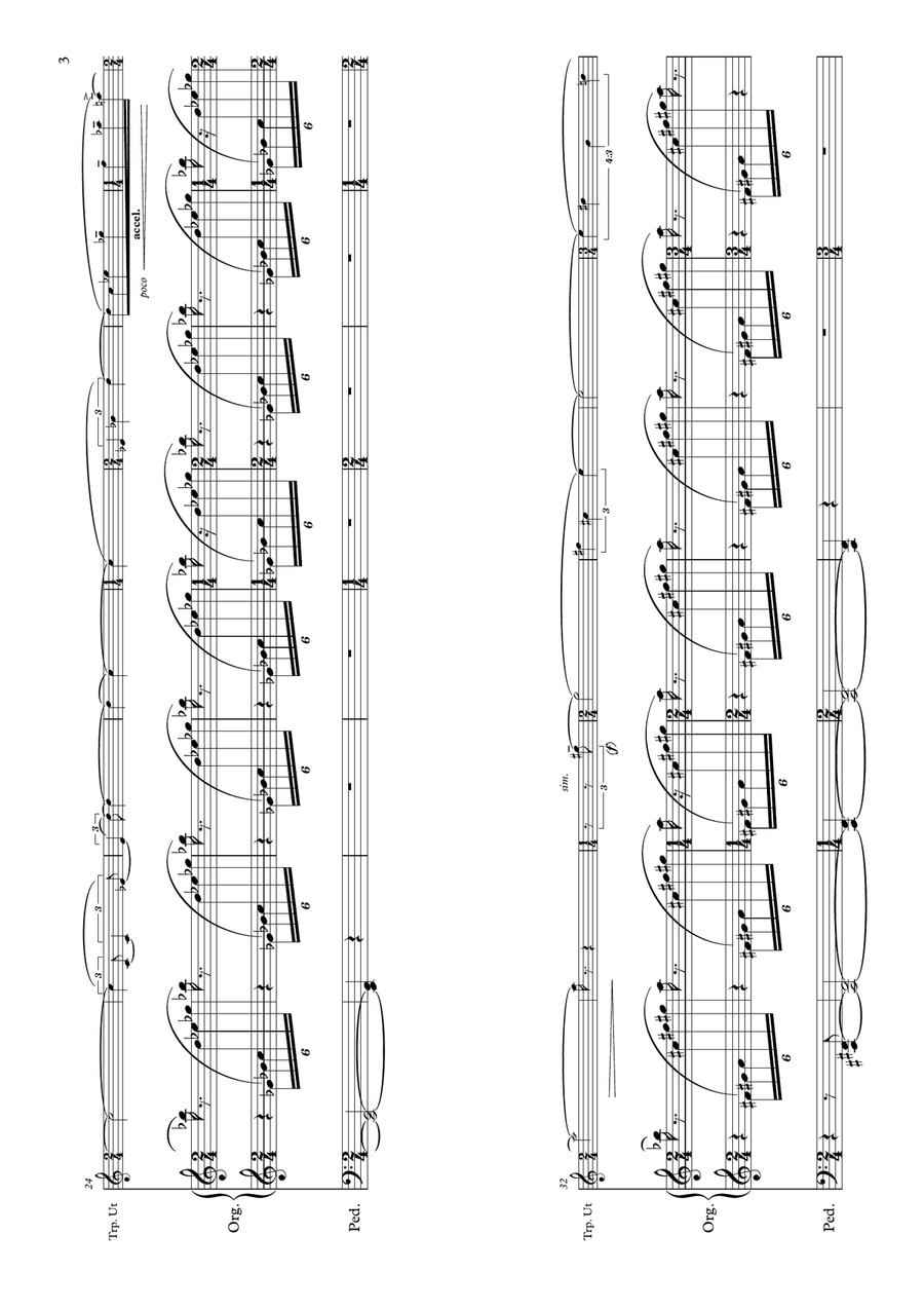 Et je ne sentais plus ni le temps ni le nombre - for trumpet and organ Trumpet Duet scores gallery preview page 3