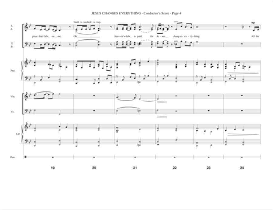 Jesus Changes Everything - Full Score Choir scores gallery preview page 4