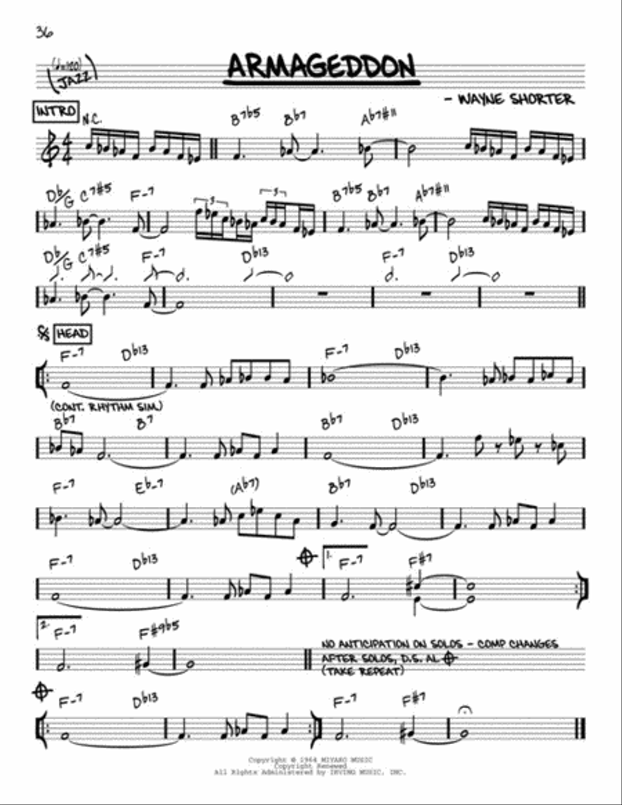 The Real Book - Volume I - Sixth Edition F Instrument scores gallery preview page 9
