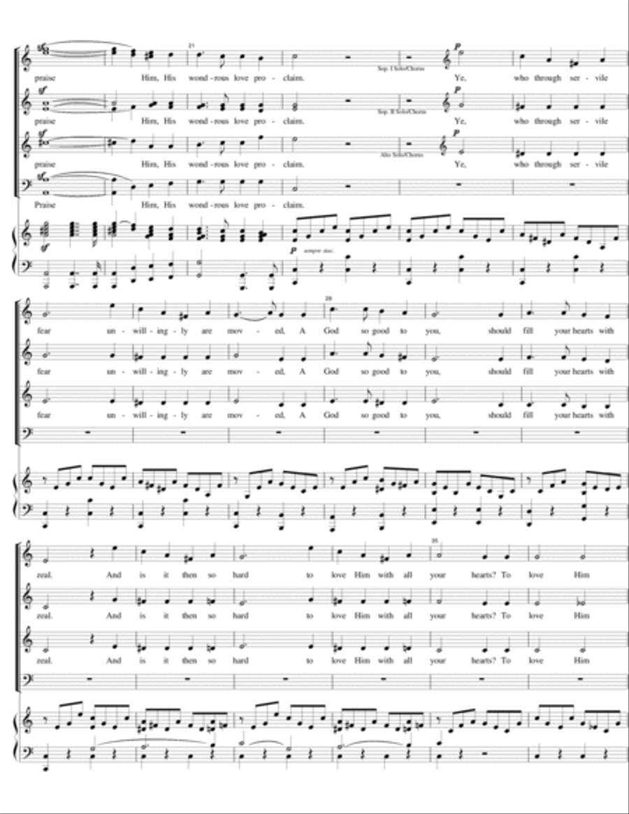 Heaven and Earth Display from Athalia (SATB) 4-Part scores gallery preview page 3