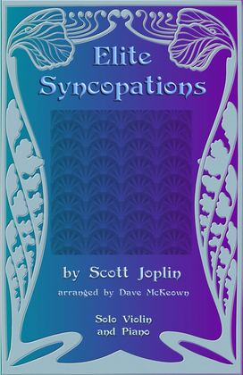 Book cover for The Elite Syncopations for Solo Violin and Piano