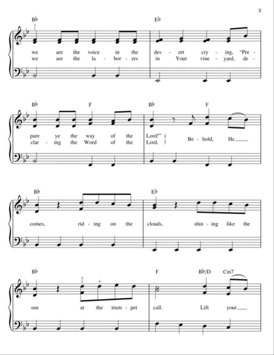 Days Of Elijah Easy Piano scores gallery preview page 3