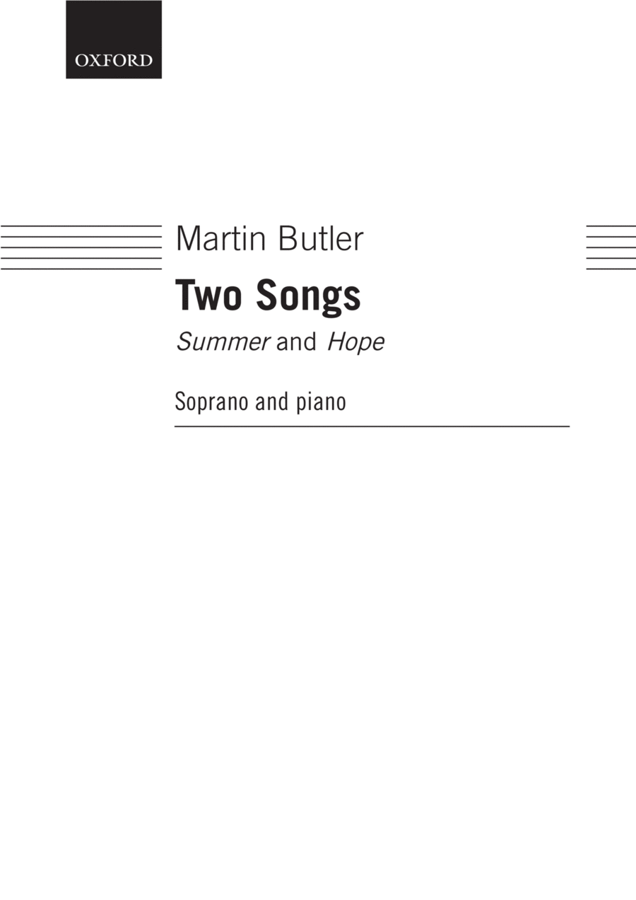Two Songs Voice Solo scores gallery preview page 1