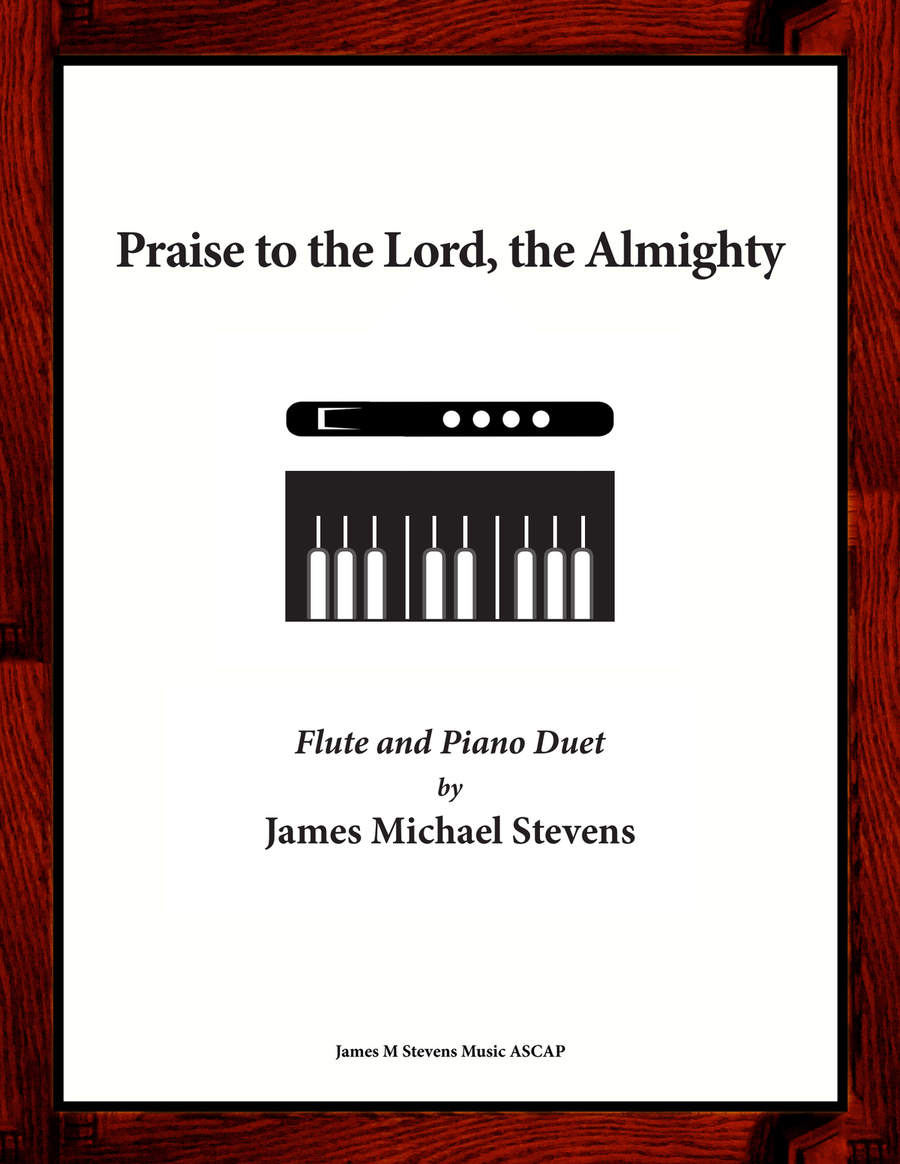 Praise to the Lord, the Almighty - Flute & Piano Flute Solo scores gallery preview page 1