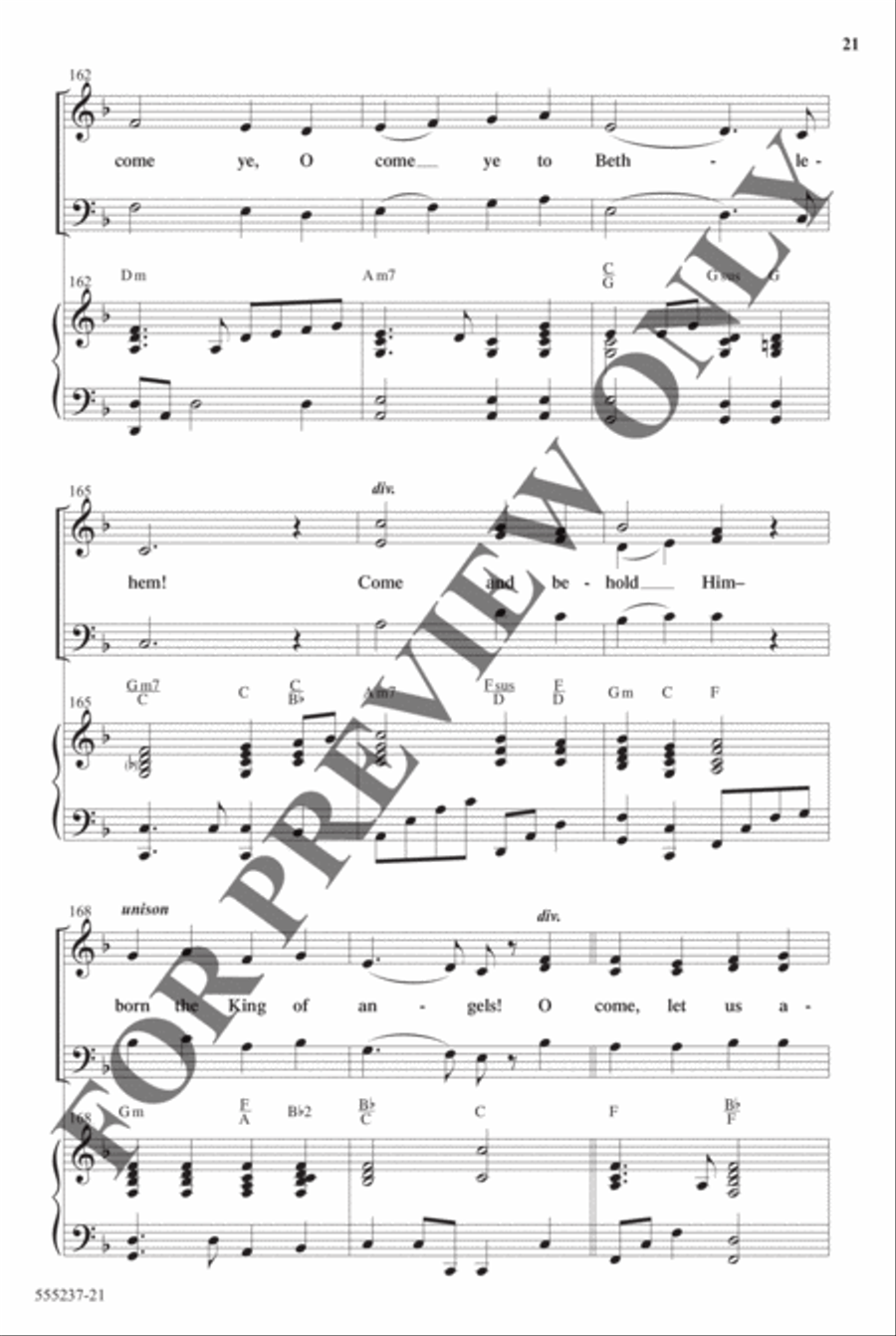 Christmas Eve Medley - Anthem Christmas Eve Medley - Anthem Choir scores gallery preview page 20