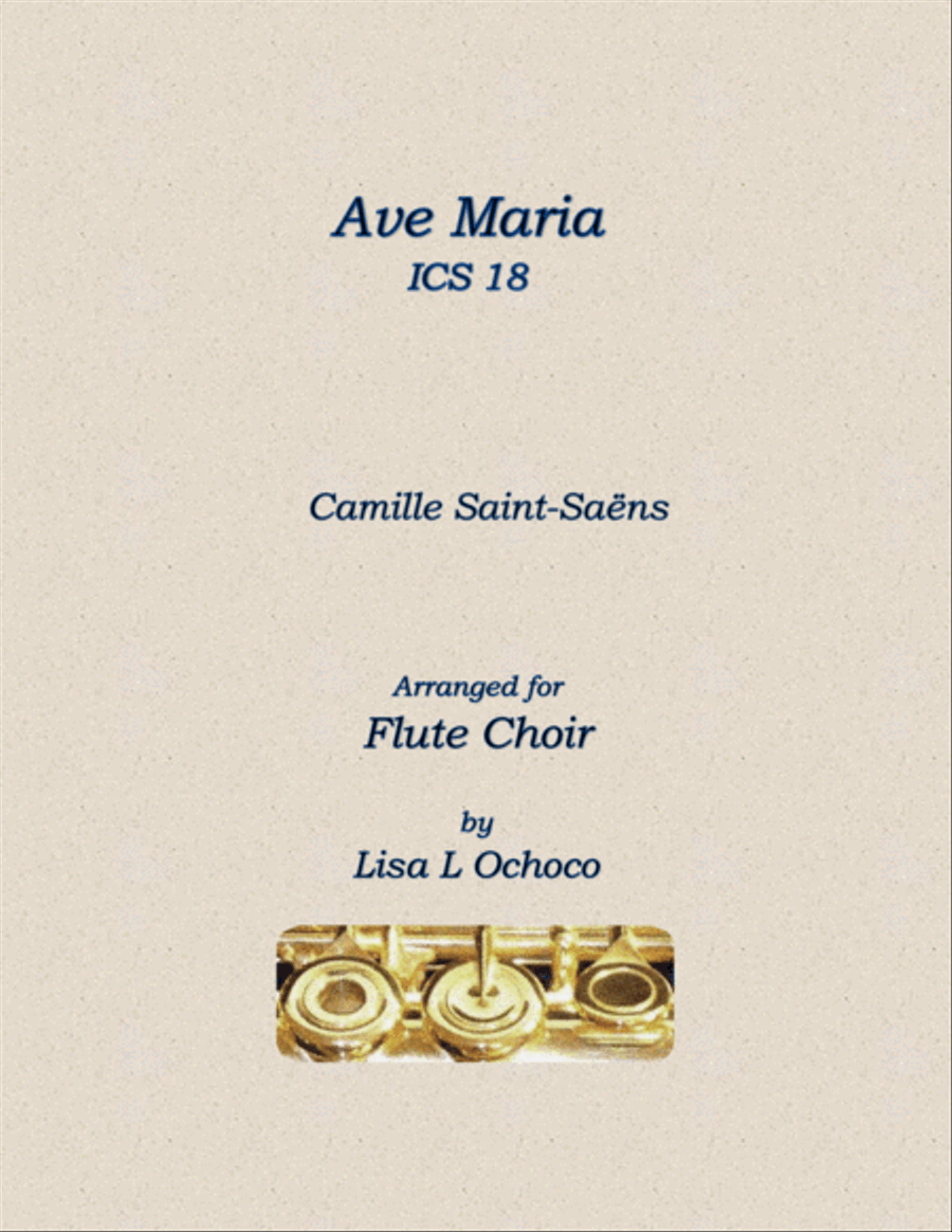 Ave Maria ICS 18 for Flute Choir image number null