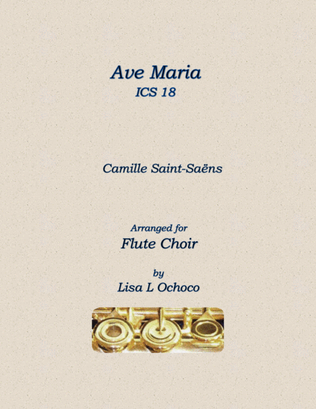 Ave Maria ICS 18 for Flute Choir