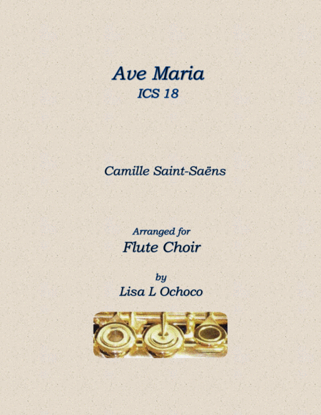 Ave Maria ICS 18 for Flute Choir image number null