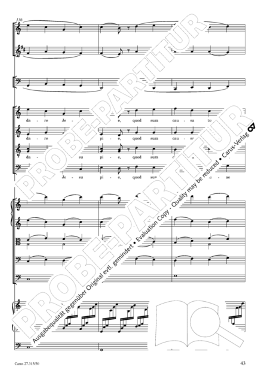 Requiem in C major 4-Part scores gallery preview page 46