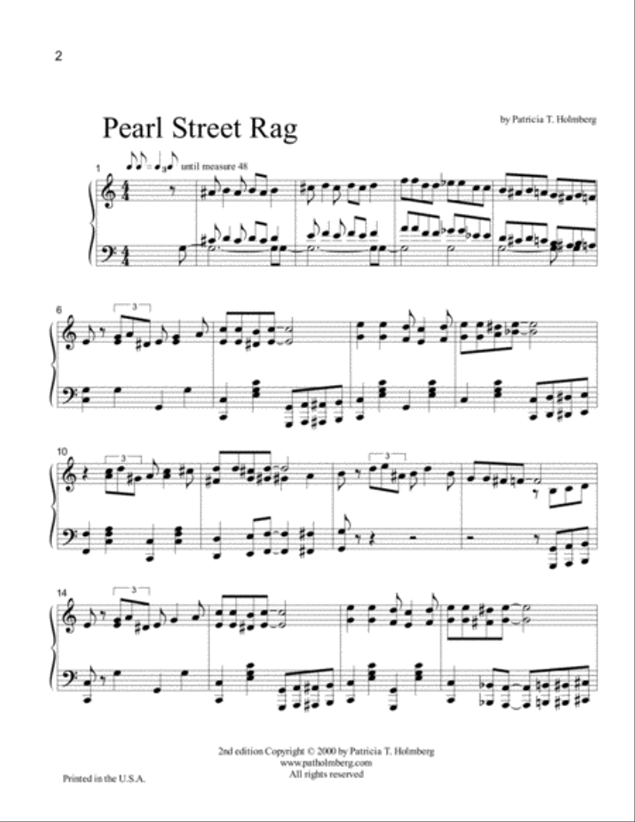 Pearl Street Rag Piano Solo scores gallery preview page 2