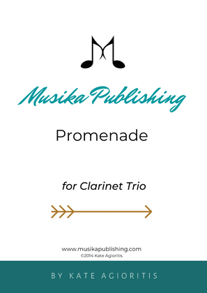 Book cover for Promenade - for Young Clarinet Trio