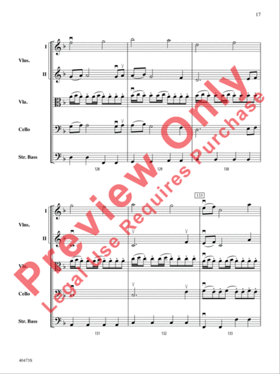 Across the Wind String Orchestra scores gallery preview page 18