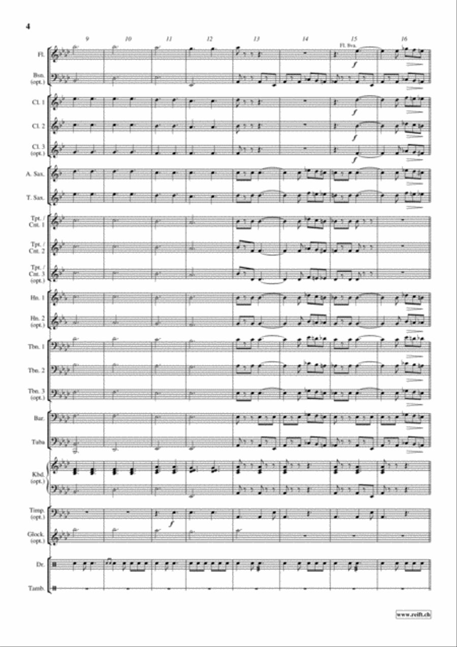 Glory, Glory, Alleluja Concert Band scores gallery preview page 5