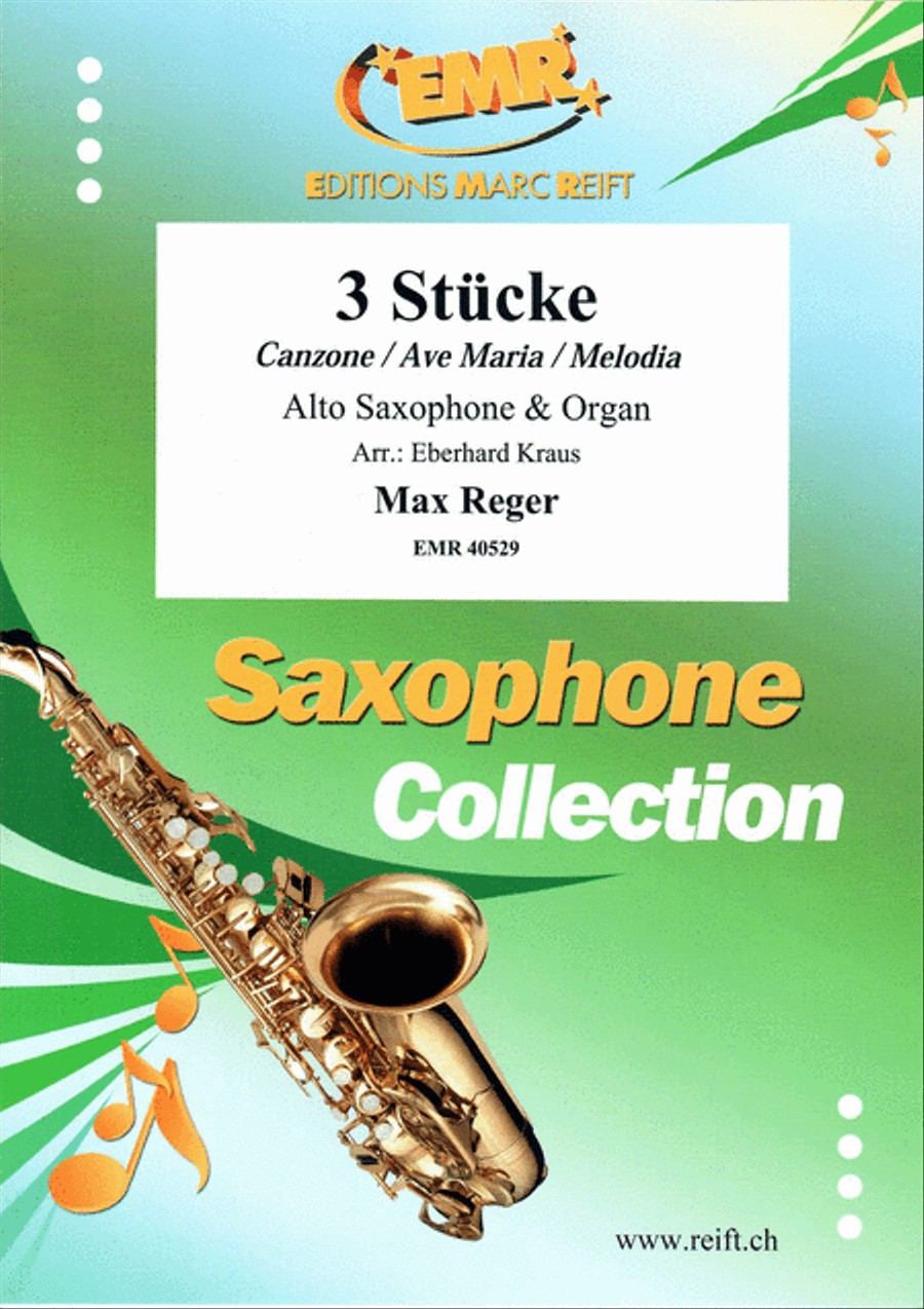 3 Stucke Alto Saxophone scores gallery preview page 1