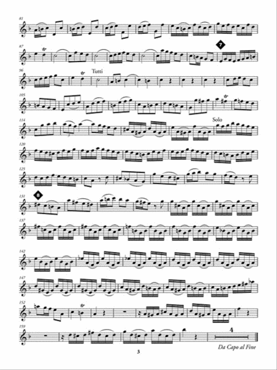Descant (Soprano) Recorder Concerto in F Major Soprano Recorder scores gallery preview page 4