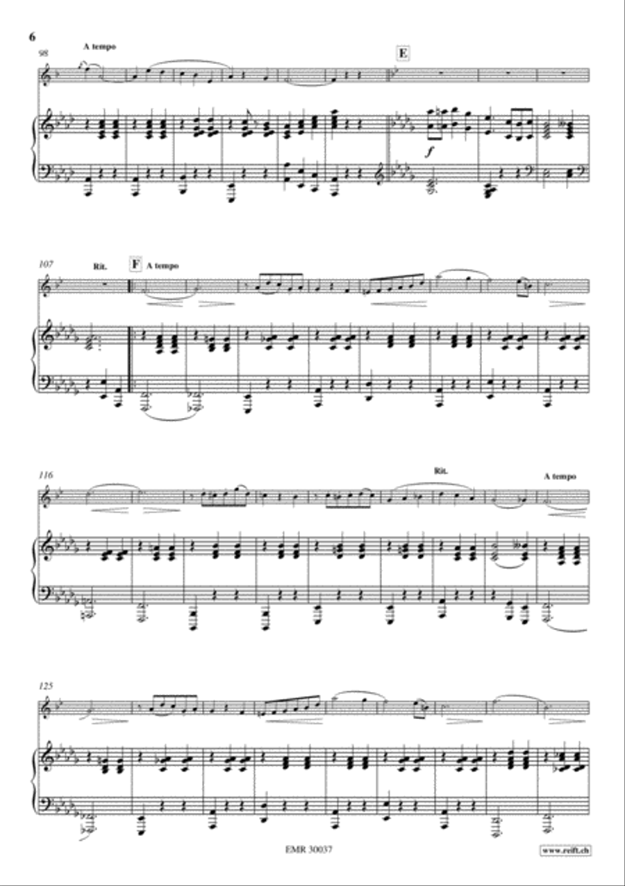 Love's Enchantment Baritone Saxophone scores gallery preview page 6