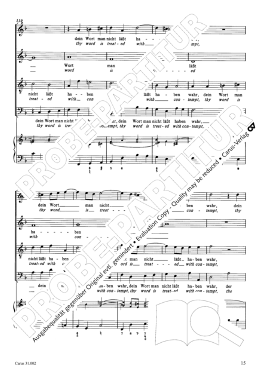 O God, from heaven look on us (Ach Gott, vom Himmel sieh darein) ATB scores gallery preview page 16