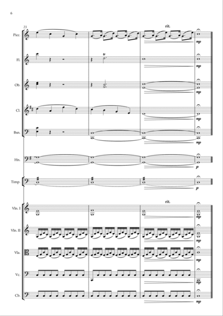 Ballet 'The Magic Drum' (Scene 6) Full Orchestra scores gallery preview page 6
