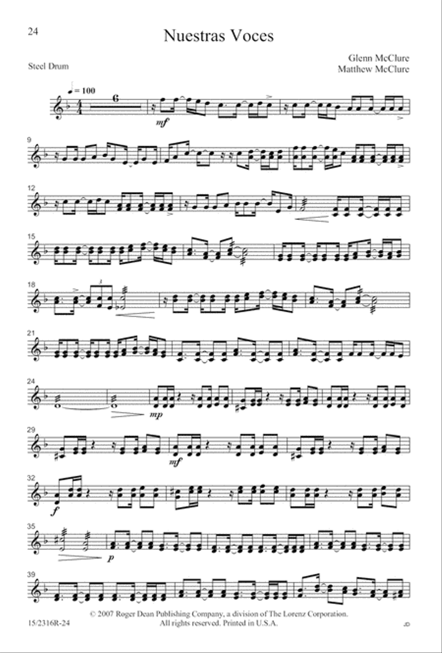 Nuestras Voces SSA scores gallery preview page 24