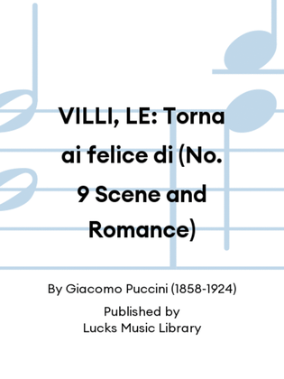 VILLI, LE: Torna ai felice di (No. 9 Scene and Romance)