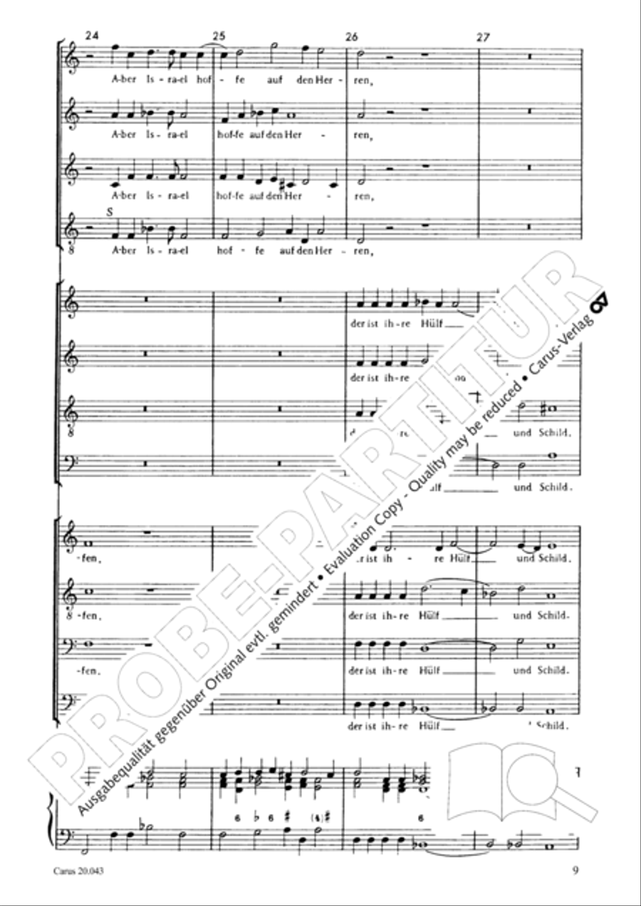 Nicht uns, Herr, sondern deinen Namen 4-Part scores gallery preview page 10