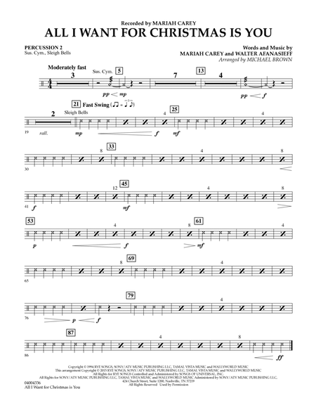 All I Want for Christmas Is You (arr. Michael Brown) - Percussion 2