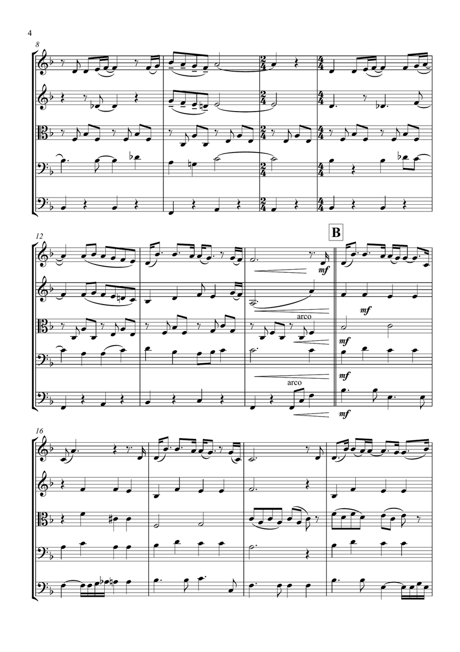 Slipping Through My Fingers String Orchestra scores gallery preview page 4