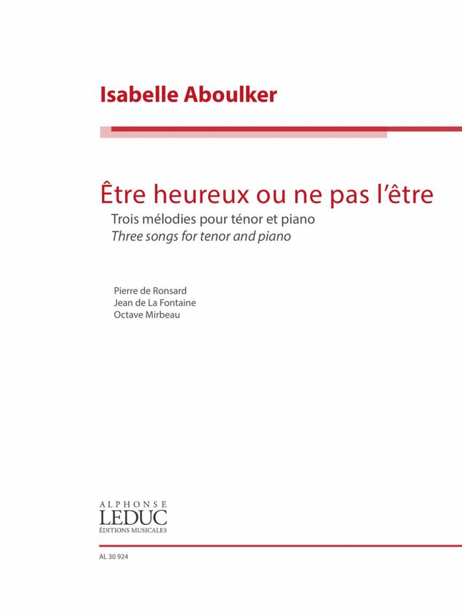 Book cover for Être heureux ou ne pas l'être