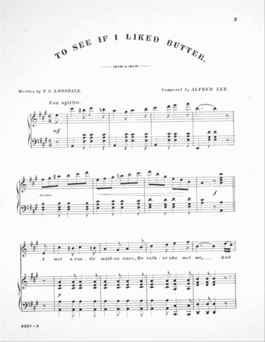 To See If I Liked Butter Voice scores gallery preview page 3